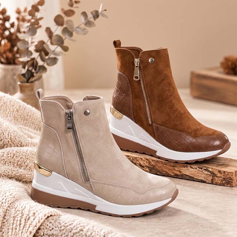 đ„ LETZTER TAG: 80 % RABATT | OrthopĂ€dische, wasserdichte Leder-Schneestiefel mit Wollfutter