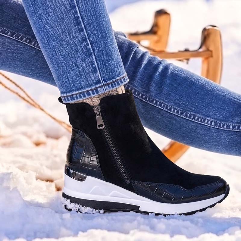 đ„ LETZTER TAG: 80 % RABATT | OrthopĂ€dische, wasserdichte Leder-Schneestiefel mit Wollfutter