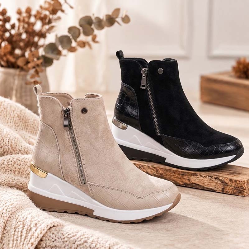 đ„ LETZTER TAG: 80 % RABATT | OrthopĂ€dische, wasserdichte Leder-Schneestiefel mit Wollfutter