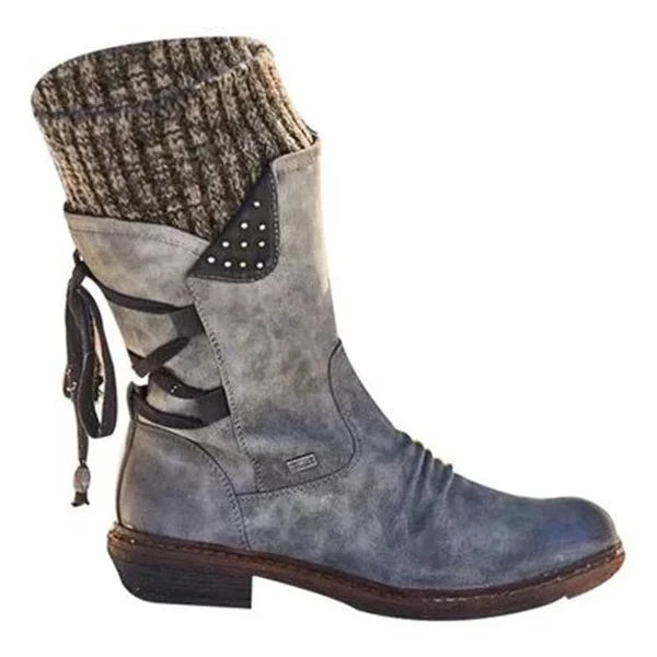 đ„ LETZTER TAG â 80 % RABATT đ„ Damen Winterstiefel mit orthopĂ€discher UnterstĂŒtzung, Schleifendetail & warmer WollfĂŒtterung
