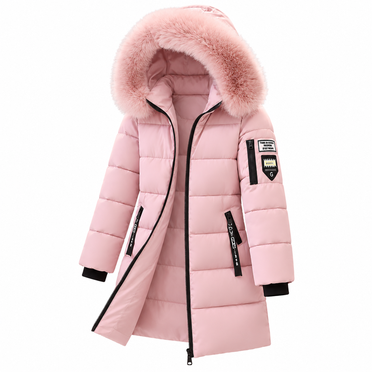 🔥 LETZTER TAG – 80% RABATT 🔥 ❄️ Warmer Damen-Daunenmantel mit Kapuze und abnehmbarem Kunstfellkragen