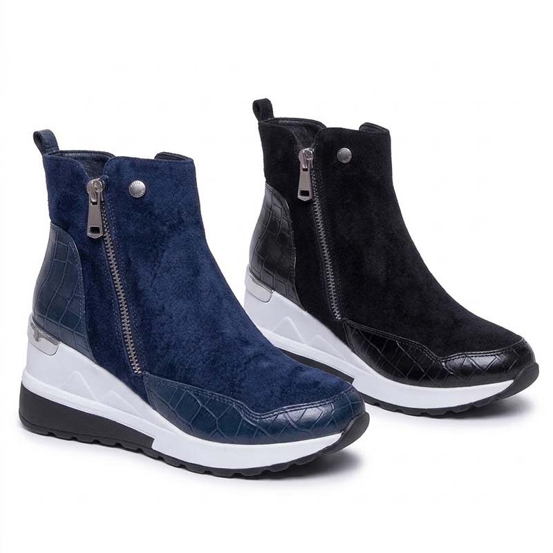 đ„ LETZTER TAG: 80 % RABATT | OrthopĂ€dische, wasserdichte Leder-Schneestiefel mit Wollfutter