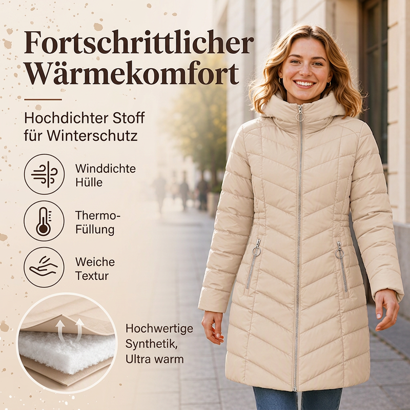 🚨 Über 80.000 Käufer haben bereits zugeschlagen! Damen-Wintermantel mit Kapuze und Isolierung