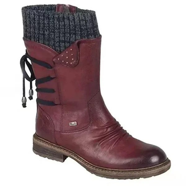 đ„ LETZTER TAG â 80 % RABATT đ„ Damen Winterstiefel mit orthopĂ€discher UnterstĂŒtzung, Schleifendetail & warmer WollfĂŒtterung