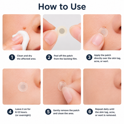 🔥 CVS®2-in-1 Microneedle & Hydrocolloid Patch🔥| Removes Raised Moles, Acne, Flat Warts & Skin Tags | Helps Improve Wrinkles, Scars & Blemishes | Invisible Patches for Face & Body