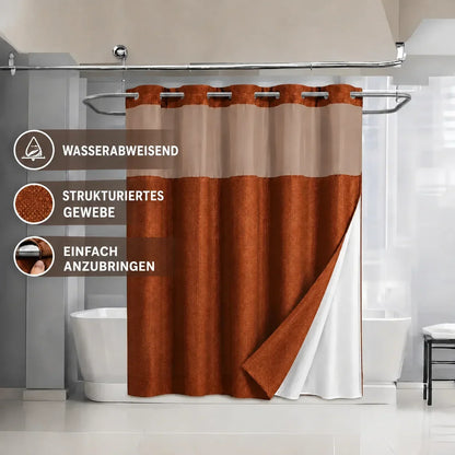 Duschvorhang-Set mit abnehmbarem Innenvorhang – Produktansicht 16