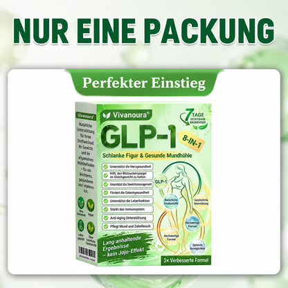 ⏰ GLP-1 8-in-1 Slim & Healthy Lösung | 1× täglich – sichtbare Ergebnisse in 7 Tagen | Für Gewicht, Herz, Blutzucker, Schlaf, Darm, Gelenke, Haut & Energie | CE · MDR (EU) 2017/745 · BfArM