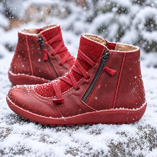 🔥 Letzter Tag: 50 % Rabatt – Wasserdichte orthopädische Damen-Lederstiefeletten