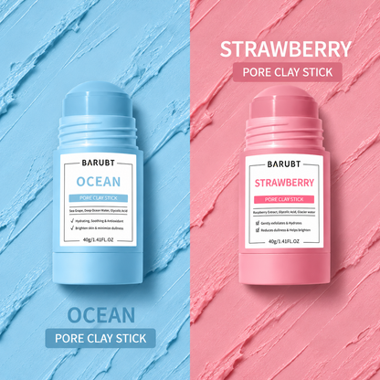 BARUBT Strawberry and Ocean brightening clay mask set