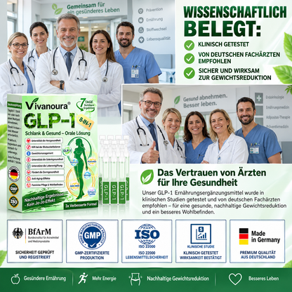 ⏰ GLP-1 8-in-1 Slim & Healthy Lösung | 1× täglich – sichtbare Ergebnisse in 7 Tagen | Für Gewicht, Herz, Blutzucker, Schlaf, Darm, Gelenke, Haut & Energie | CE · MDR (EU) 2017/745 · BfArM