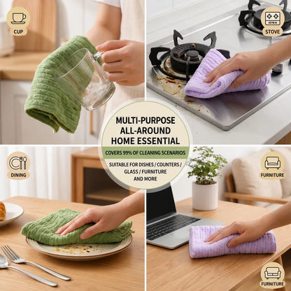 Reusable Tearable Cleaning Cloth Roll
