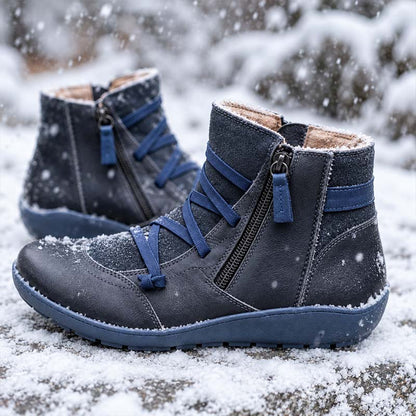 🔥 Letzter Tag: 50 % Rabatt – Wasserdichte orthopädische Damen-Lederstiefeletten
