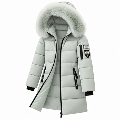 🔥 LETZTER TAG –  80% RABATT 🔥 ❄️ Warmer Damen-Daunenmantel mit Kapuze und abnehmbarem Kunstfellkragen