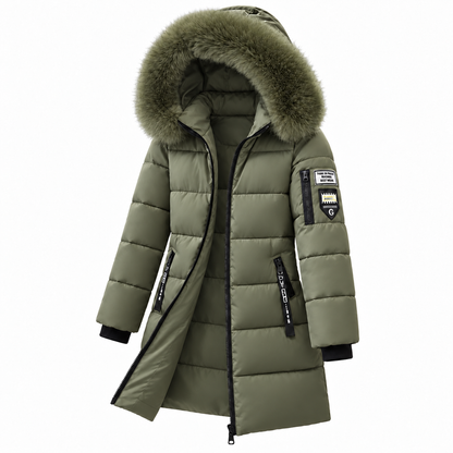 🔥 LETZTER TAG –  80% RABATT 🔥 ❄️ Warmer Damen-Daunenmantel mit Kapuze und abnehmbarem Kunstfellkragen