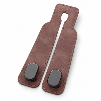 Faux Suede Car Headrest Double Hooks