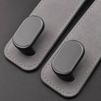Faux Suede Car Headrest Double Hooks