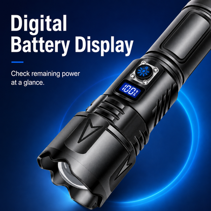 Rechargeable High-Intensity Flashlight with Power Bank