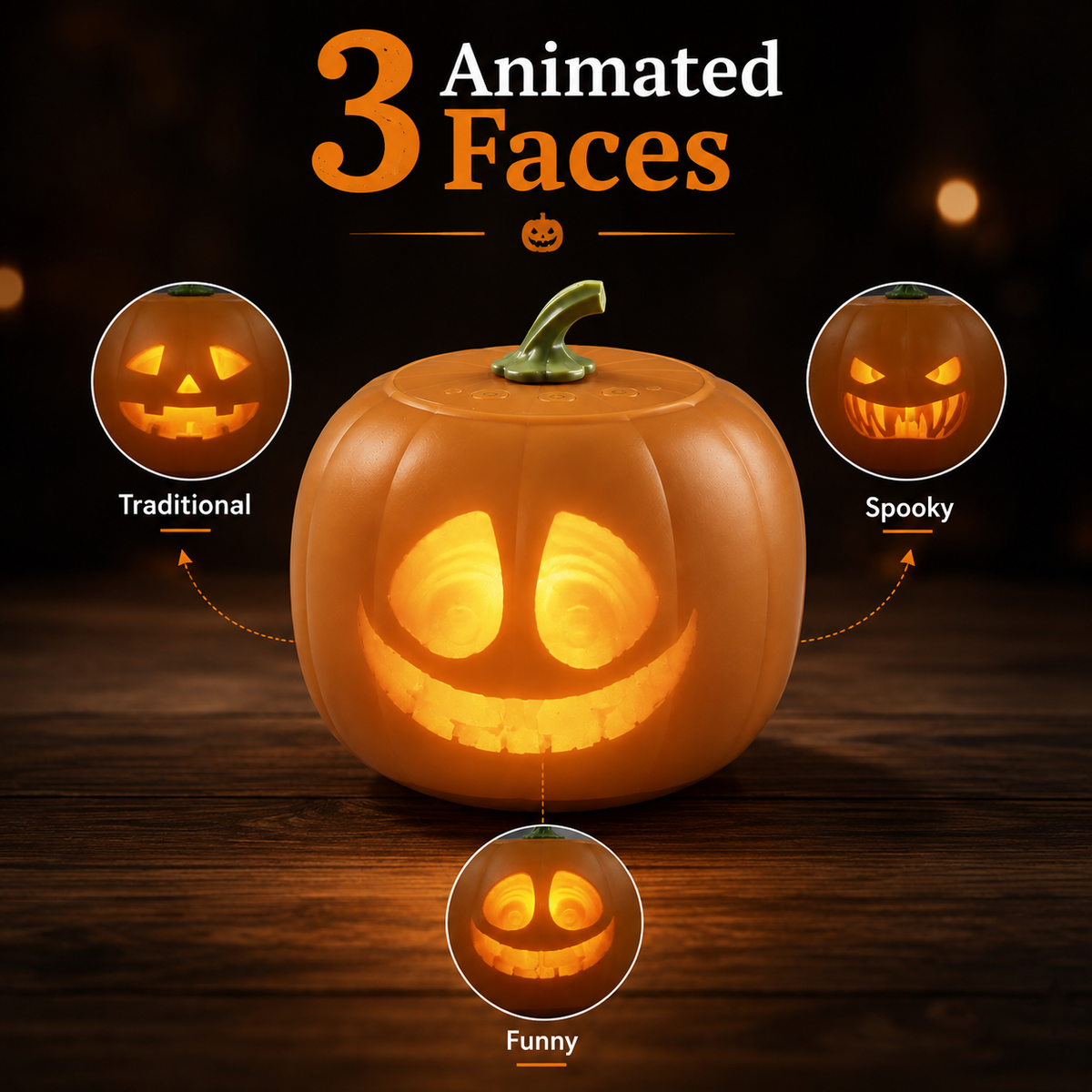 Talking & Singing Halloween Pumpkin Projection Light