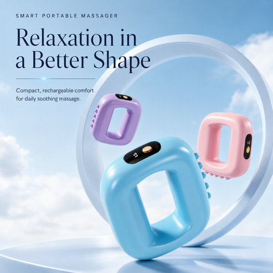 Rechargeable Vibration Massage Ring with Adjustable Strap