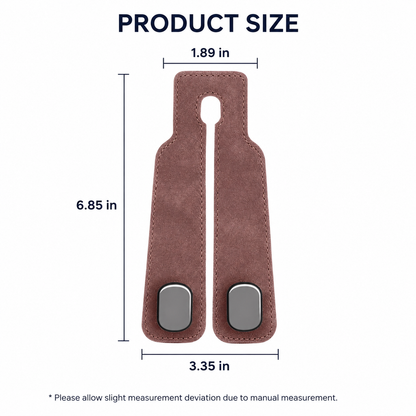 Faux Suede Car Headrest Double Hooks