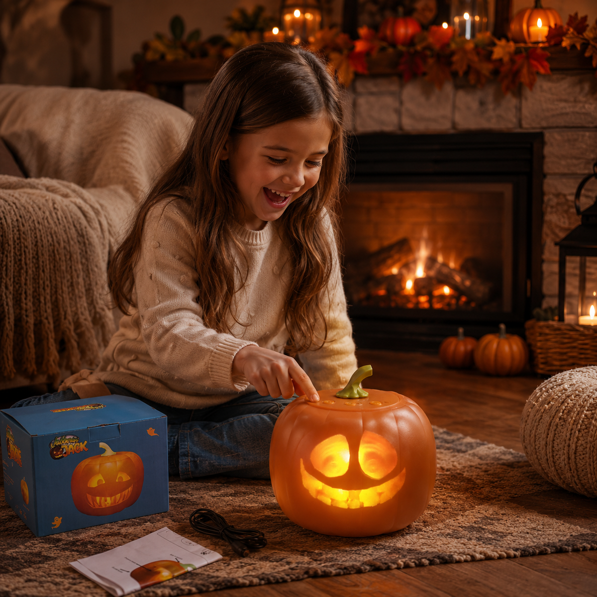 Talking & Singing Halloween Pumpkin Projection Light