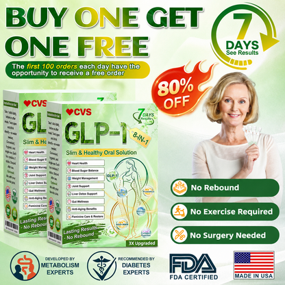 ✨ CVS® GLP-1 8-in-1 Slim & Healthy Oral Solution | Once daily. Supports weight management, appetite control, heart and gut health, joints, skin and energy