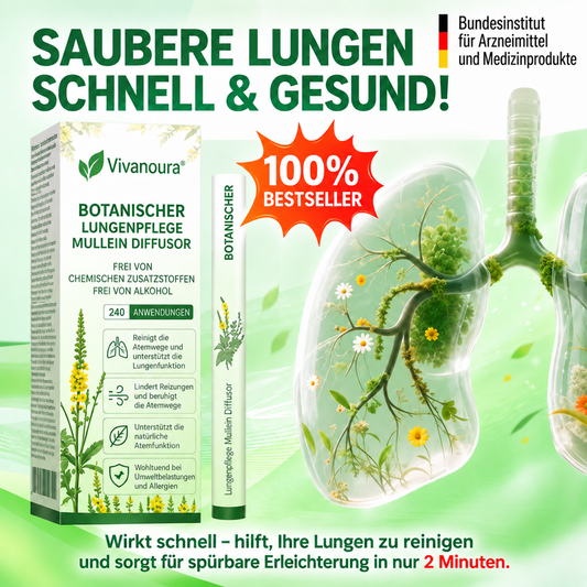 ✨ LETZTER TAG: 80 % RABATT 🌿  Vivanoura® Botanischer Königskerzen-Diffusor – LungCare für den Alltag ✨