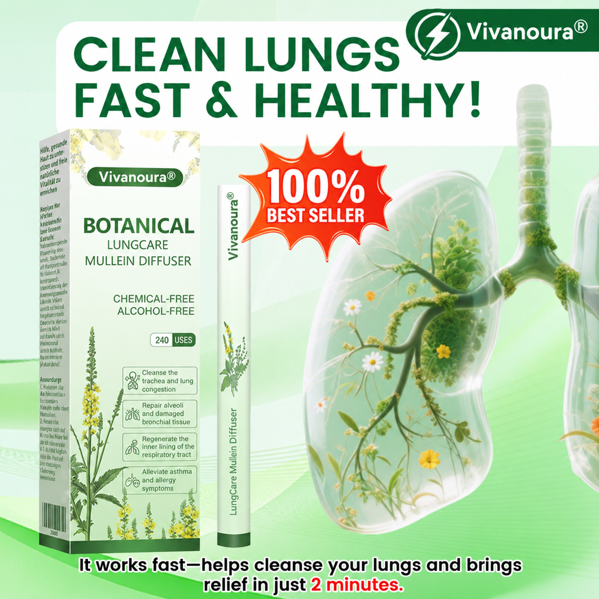 ✨CVS®  🌿Botanical Mullein Diffuser – Everyday LungCare ✨