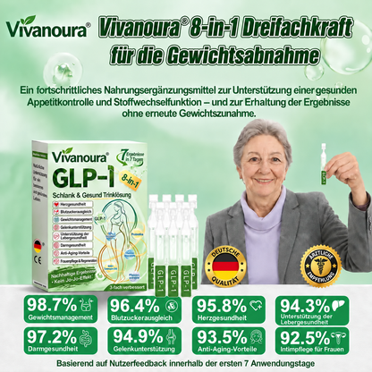 🔥 GLP-1 8-in-1 Slim & Healthy Lösung | 1× täglich – sichtbare Ergebnisse in 7 Tagen | Für Gewicht, Herz, Blutzucker, Schlaf, Darm, Gelenke, Haut & Energie | CE · MDR (EU) 2017/745