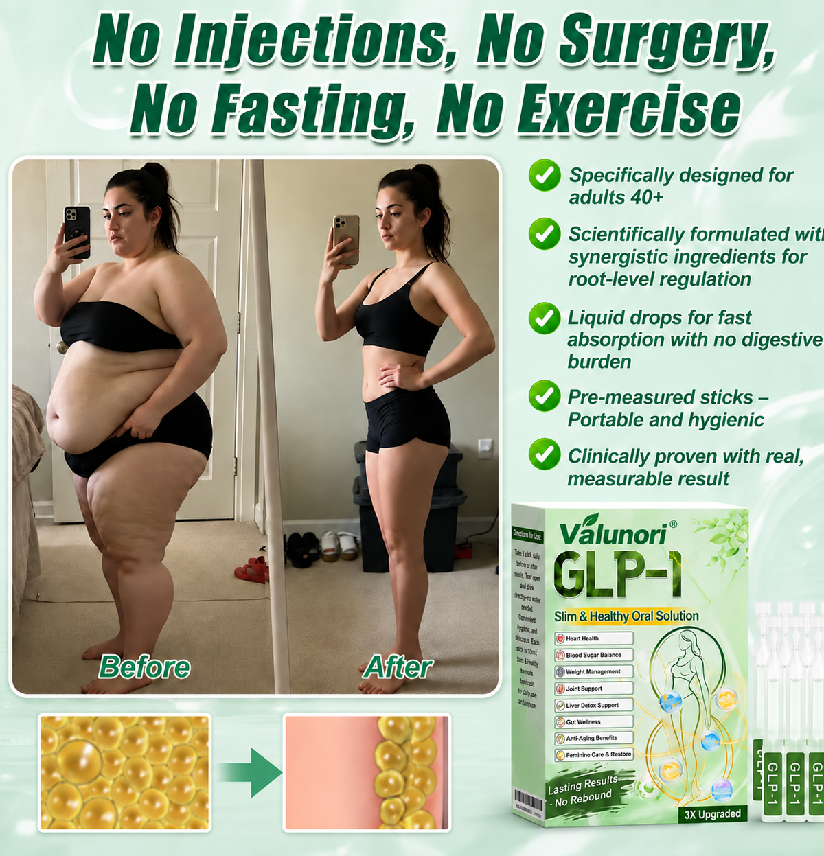 ⏰Valunori® GLP-1 8-in-1 Slim & Healthy Oral Solution | Once daily. Supports weight management, appetite control, heart and gut health, joints, skin and energy.