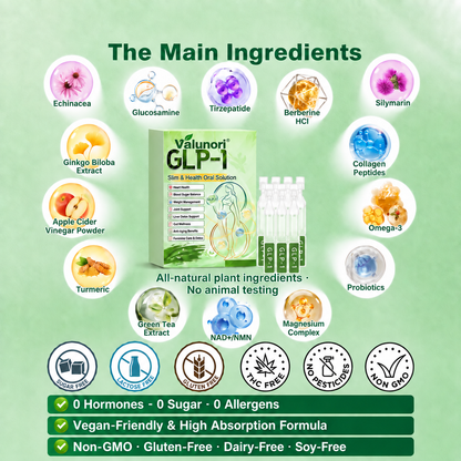 ⏰Valunori® GLP-1 8-in-1 Slim & Healthy Oral Solution | Once daily. Supports weight management, appetite control, heart and gut health, joints, skin and energy.