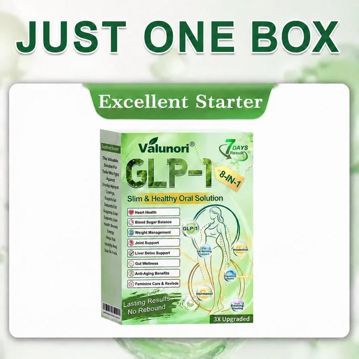 ⏰Valunori® GLP-1 8-in-1 Slim & Healthy Oral Solution | Once daily. Supports weight management, appetite control, heart and gut health, joints, skin and energy.
