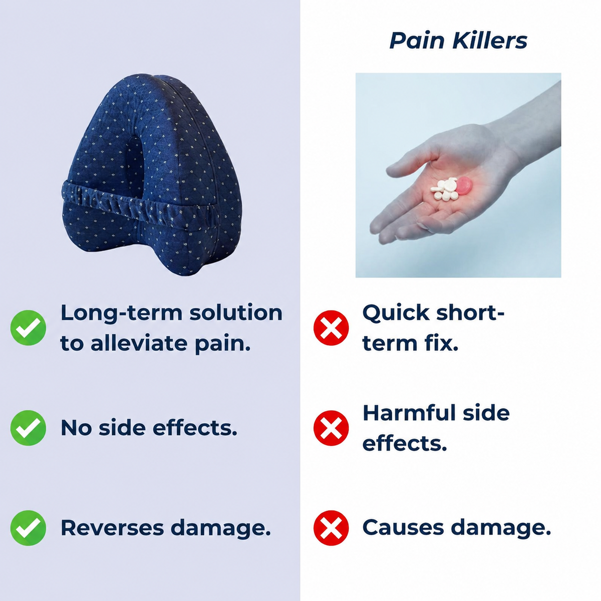 Ergonomic Alignment Seat Cushion with Center Cutout