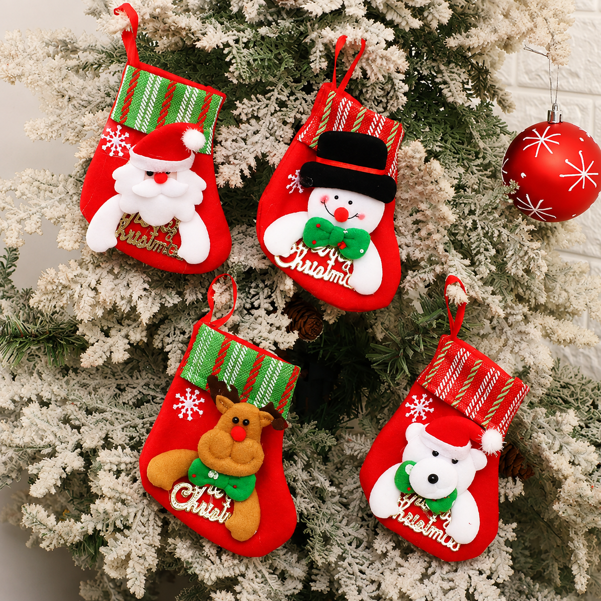 Christmas Tree Hanging Treat Bags - 40-Pack