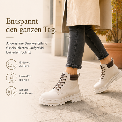Gefütterte Schnürboots mit Profilsohle