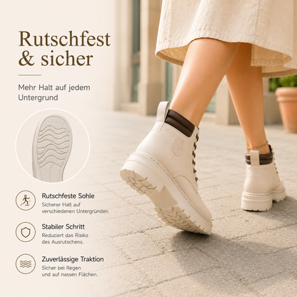 Gefütterte Schnürboots mit Profilsohle