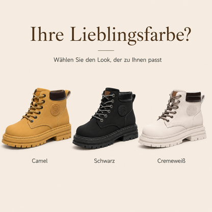 Gefütterte Schnürboots mit Profilsohle