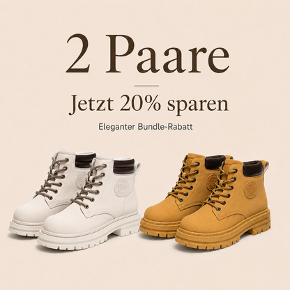 Gefütterte Schnürboots mit Profilsohle