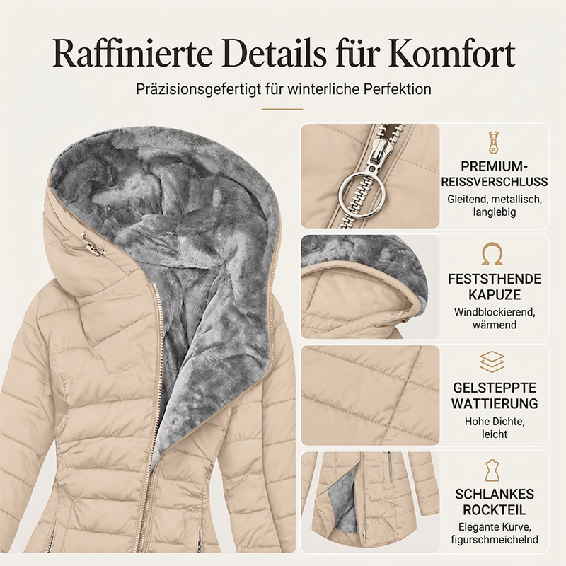 🚨 Über 80.000 Käufer haben bereits zugeschlagen! Damen-Wintermantel mit Kapuze und Isolierung