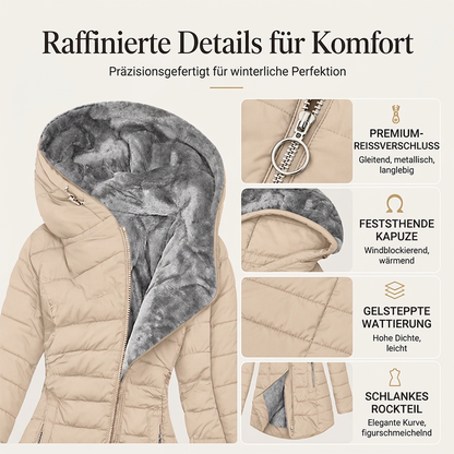 🚨 Über 80.000 Käufer haben bereits zugeschlagen! Damen-Wintermantel mit Kapuze und Isolierung