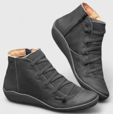 🔥 Letzter Tag: 50 % Rabatt – Wasserdichte orthopädische Damen-Lederstiefeletten