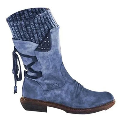 LETZTER TAG – 80 % RABATT 🔥 Damen Winterstiefel mit orthopädischer Unterstützung, Schleifendetail & warmer Wollfütterung