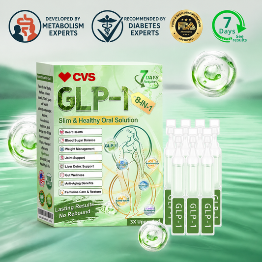 ✨ CVS® GLP-1 8-in-1 Slim & Healthy Oral Solution | Once daily. Supports weight management, appetite control, heart and gut health, joints, skin and energy