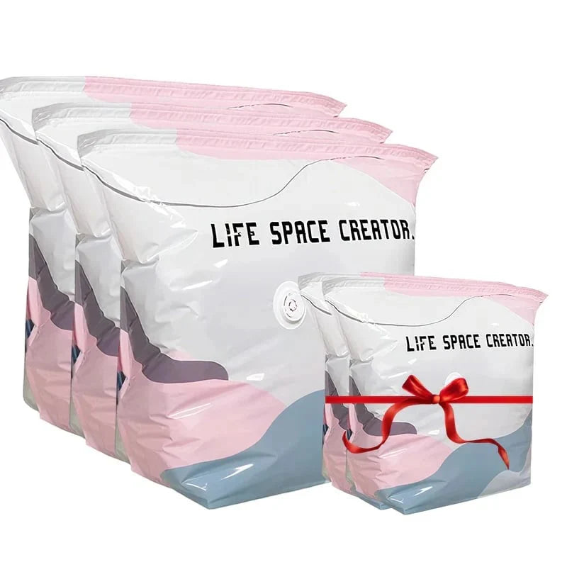 Sacs de rangement sous vide sans pompe
