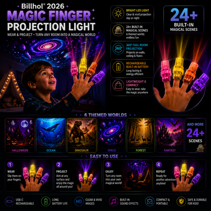 Billhol Magic Finger Projection Light — image 3