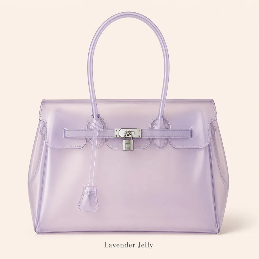Translucent Jelly Tote Bag - Lavender Jelly